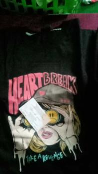 Product Review of Tshirt Kaos Heart Break Girl Atasan Baju Cewek Motif Wanita Katun from N**1 1