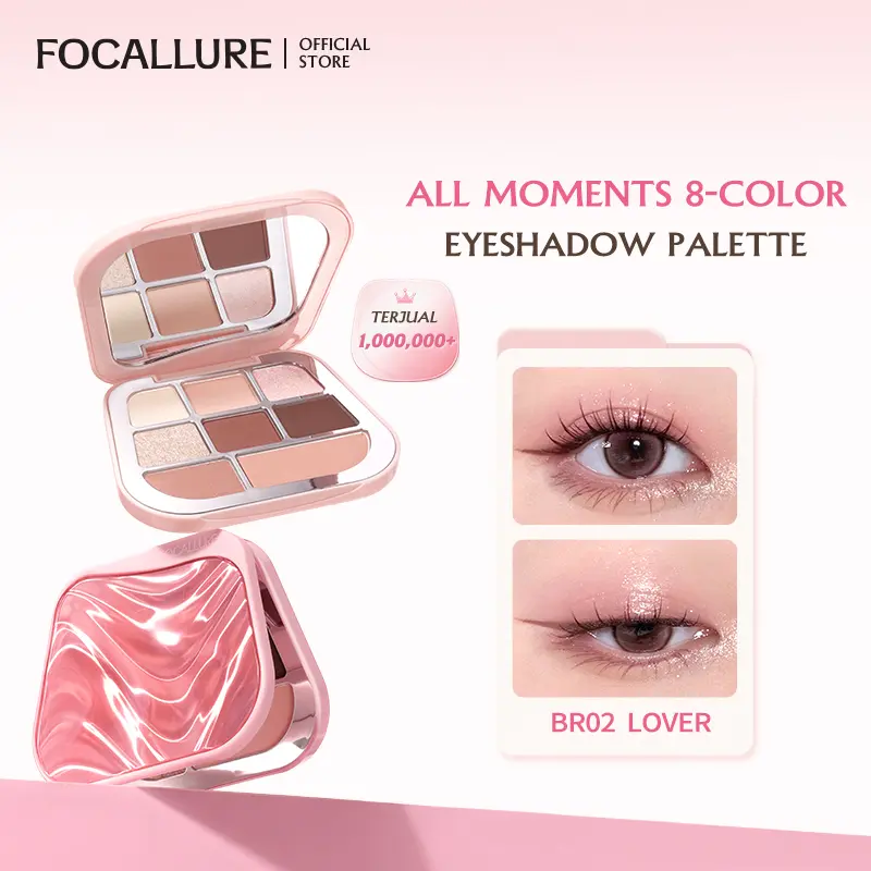 [Official] Focallure All Moments 8-color Eyeshadow Palette High Pigmentation Easy to Blend