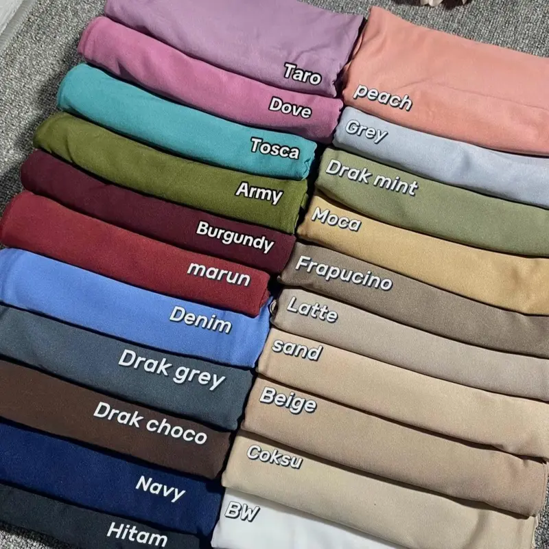Puclo.thesHijab - Pashmina Kaos Jersey Premium/ Pashmina Meleyot Bahan kaos Jersey Syal Panjang Wanita 3