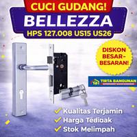 Gambar BELLEZZA Gagang Pintu Set HPS 127 008 BZ US15 US26 Satin Nickel & Polished Chrome Kualitas Terjamin Harga Terbaik dari Tirta Bangunan Kota Depok 2 Tokopedia