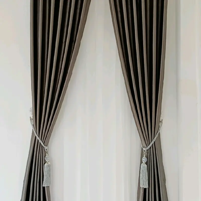 [PAKET HEMAT 4 LEMBAR ] Gorden Polos Embos Glossy Lebih Hemat Pintu dan Jendela Curtain tirai kamar tidak tembus pandang hordeng gorden  kamar aesthetic gorden  embos 6