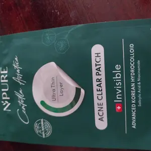 NPURE Acne Clear Patch Cica (Centella) 18 Pcs / Invisible Acne Patch / Hydrocolloid / Korean Medical Grade / Ultra Thin / Tipis / Efektif / Dermatologically / Acne Spot Treatment / Salicylic Acid / BHA / Niacinamide / Aman Bumil Busui / HALAL