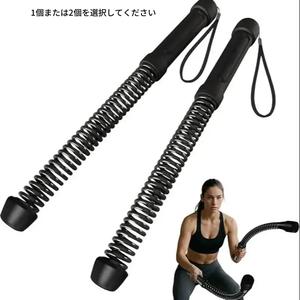 ワイヤレス バトルロープ（1個／2個セット）、携帯型フィットネスロープ、スラムトレーニング・有酸素運動・筋力トレーニング用、低負荷のホームジム器具
