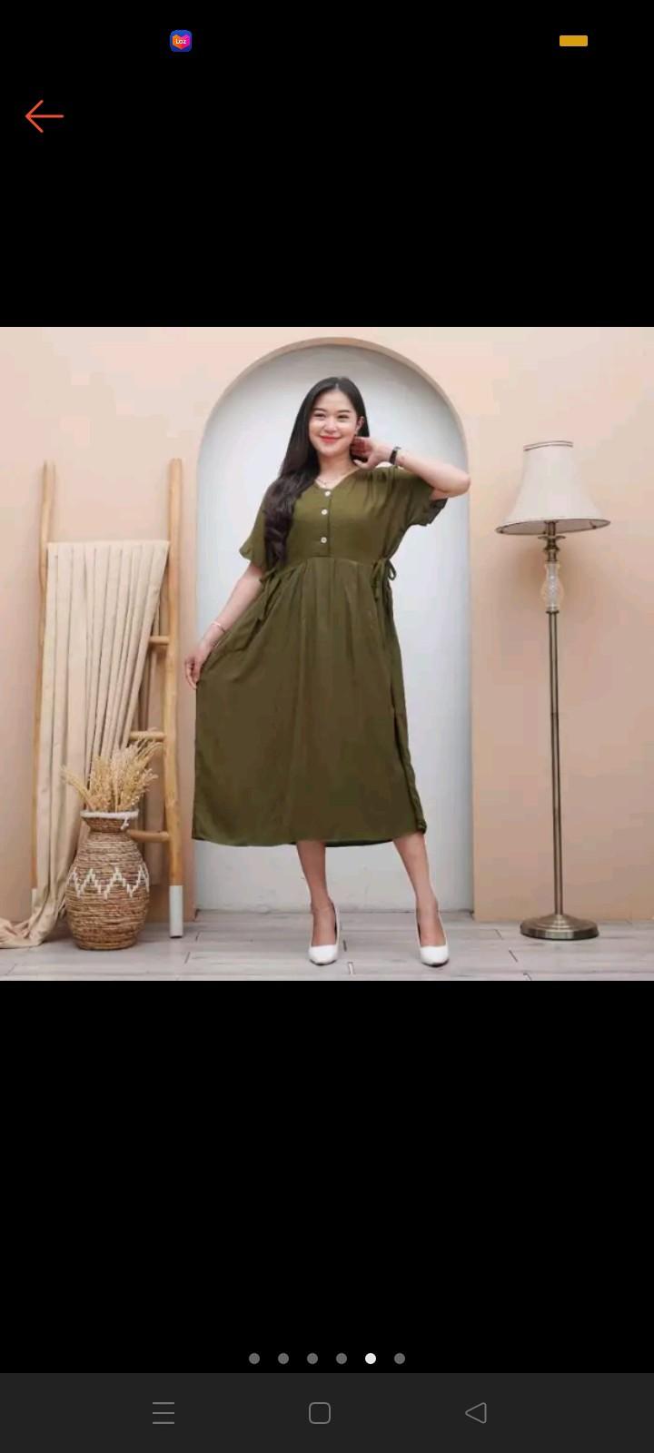Product Introduction of Daster Rayon Polos Chibi Busui Frenly Nyaman Dress adem rayon premium Kancing Karet Pendek Simple gaun tidur Panjang Midi Katun Samping Basic Kain Merah Kimono Pantai 4