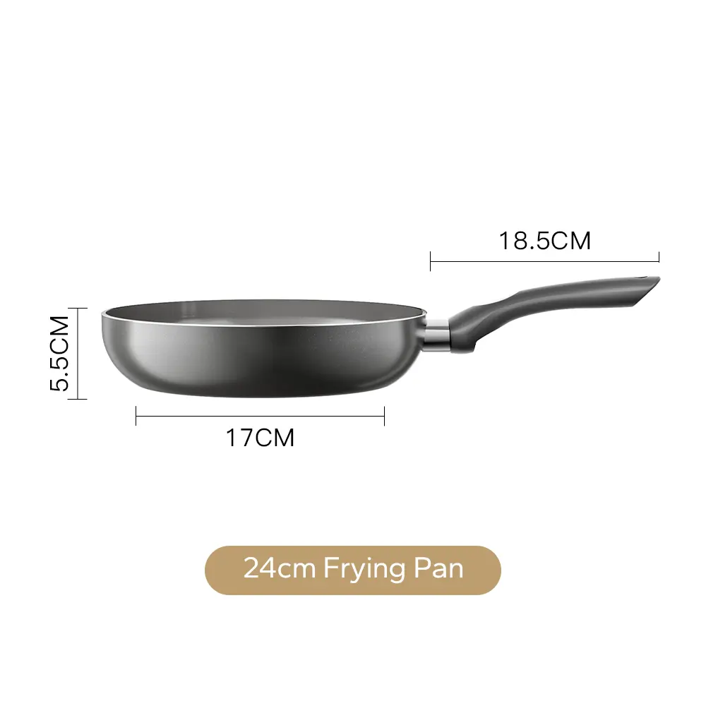 Black 24cm Frying Pan
