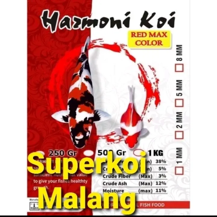 Harmoni Koi 10 KG Pakan Koi Red Max Color Warna Growth Ikan Hiroyuki