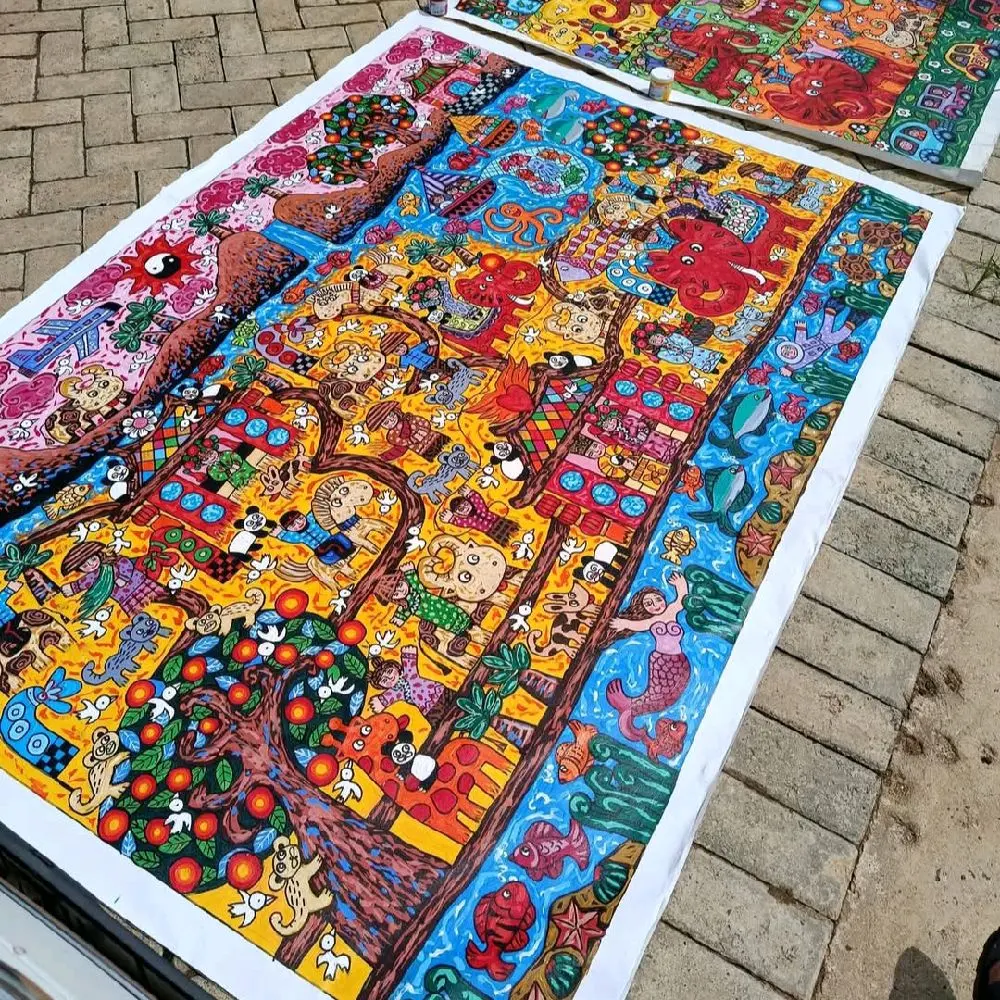 Lukisan Repro Erica Hestu 110cm x80cm