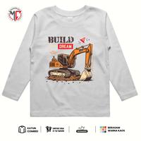Gambar MAXIMO.CO Kaos Anak Build Your Dream Lengan Panjang Bahan Katun Combed Usia 3-12 Tahun Fashion Anak Premium Nyaman - Putih, M ( 10 - 15 kg ) dari Maximo Clothing Store Kab. Bandung 4 Tokopedia