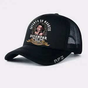 Topi jaring pria motif kata kata Dewasa