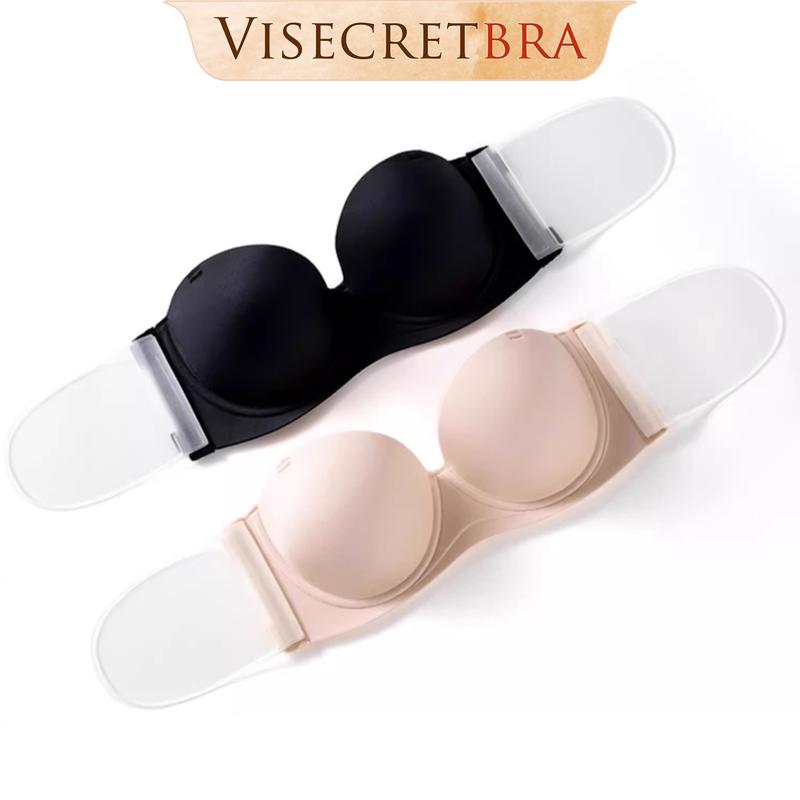 Áo Lót Nữ Nâng Độn Vòng 1 Tạo Khe Chống Tụt Không Dây Có Gọng Áo Bra Áo Ngực Nữ Không Dây Chống Tuột Nâng V1 Cup To Tạo Khe Mút Mỏng  Cúp Ngực  - 220819 Women