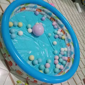 Kolam Renang Anak dan Bayi Jumbo Aquatic ukuran 1.2 Meter - Paket Kolam Mandi Bola Free Lem inflatable swimming