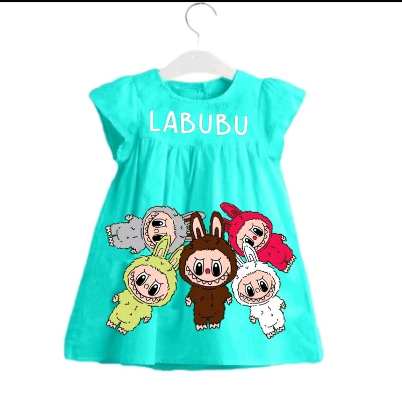 Dress anak perampuan labubu / fashion anak terbaru usia 0-3 thn 5