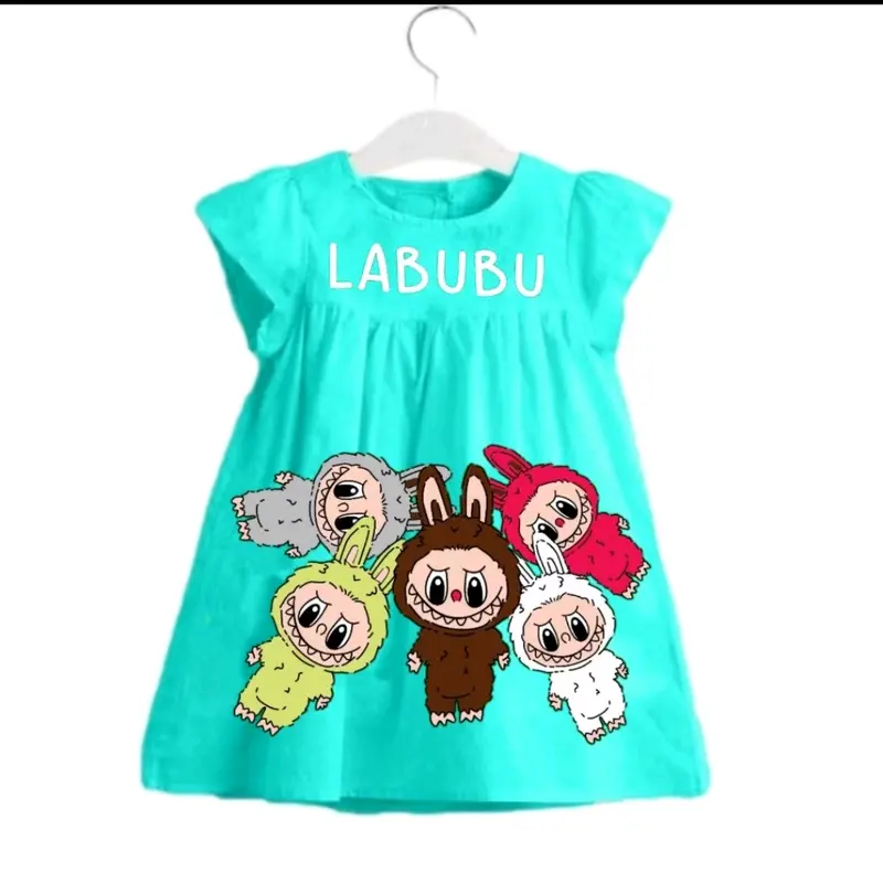 Dress anak perampuan labubu / fashion anak terbaru usia 0-3 thn 5