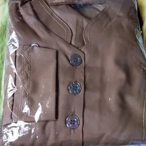Baju Seragam Setelan  PDH Khaki Tua PEMDA PNS Wanita Terbaru Model Benang Timbul Zigzag TERBARU 2024 Celana Katun Panjang