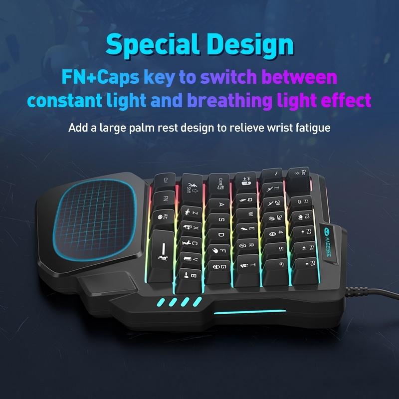 MONZA Keyboard Gaming and Mouse Set for Mobile Controller Converter Mouse And Keyboard For PC Gaming PUBG Mobile Phone Android M1 paket