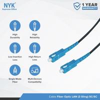 Gambar Kabel Fiber Optic SC-SC Single Mode 3 Sling (Black) NYK - 250M dari Gaming Plus Store Kota Surabaya 2 Tokopedia