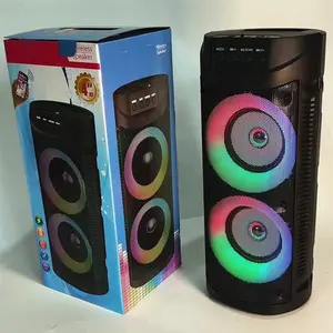 Tonies Speaker Bluetooth Portable 4 inch X2 speaker atas bawah Free Micropone RBG lampu portable Speakers wireless