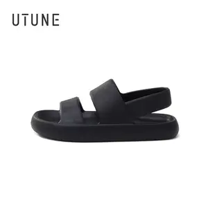 UTUNE Summer EVA Thick-Soled Beach Sandals, Non-Slip Unisex Couple Sandals Sendal Wanita Jepit Karet