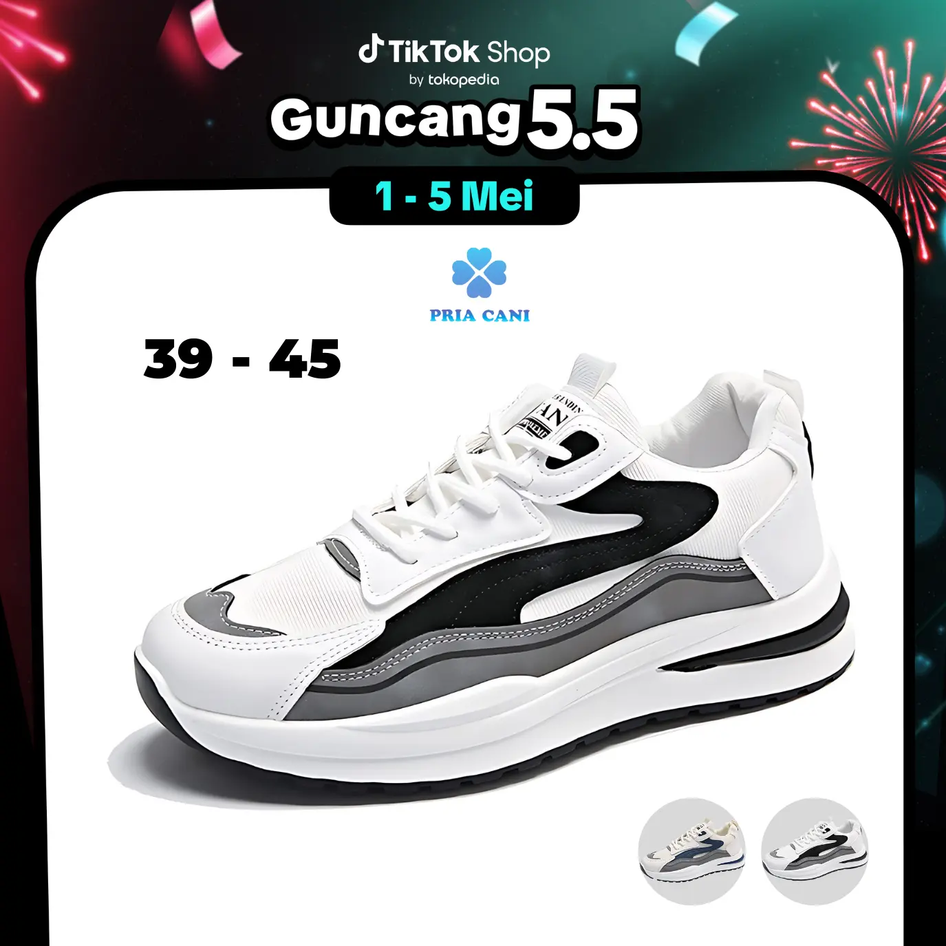 PRIACANI Pionyx Shoes Man Sepatu Sneakers Trainer Pria Casual M8117