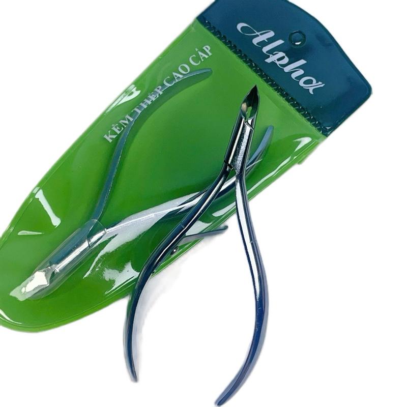 1 Kềm cắt da đầu tròn Alpha - lưỡi dài 16 - cốt nhẹ - bén ngọt