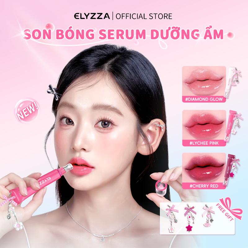 Son Dưỡng Môi Nước Chứa PDRN Son Bóng Lip Gloss, Cấp Ẩm Lâu Dài Không Dính, Phục Hồi Môi Khô Nứt, Môi Căng Mọng Chuẩn Hàn