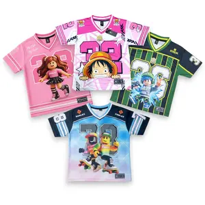Jersey Anak Cewe Cowo Full Printing Motif Karakter Bahab Dryfit