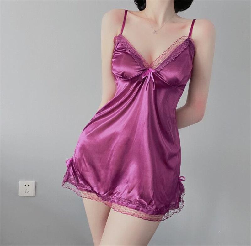 Product Introduction of Cc's secret Nightgown for women summer sexy new lace disposable tearable suspender nightgown summer pajamas 31