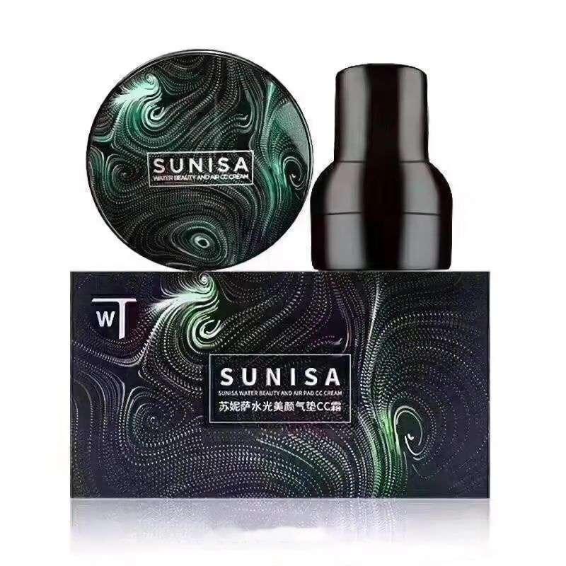 Product Introduction of SUNISA BB Cushion Waterproof / Mushroom Head Air Foundation Wajah Box cream krim glowing tahan lama 13
