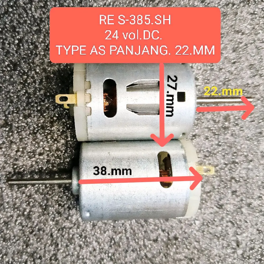 Dinamo DC 24V RS385 Motor Dinamo DC 12/24 Vol RS385.12VOL & RS385 24VOL