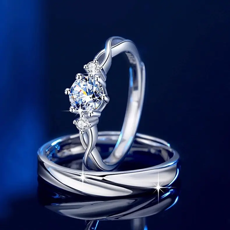 Cincin couple-stay together cincin pasangan cincin titanium 5