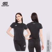 Gambar GEONERS Baju Running Olahraga Wanita Senam Gym Fitnes Running Lari SNELHEID SHORT - BLACK, S dari Geoners Official Store Kab. Tangerang 2 Tokopedia