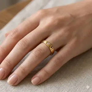 Cincin (653) tunangan mata satu
