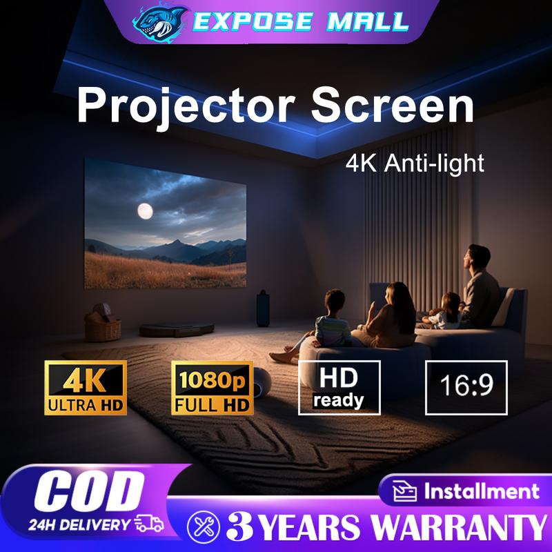EXPOSE Projection screen wall hanging perforation-free ultra - TikTok ...