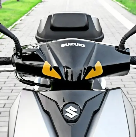 1Pair Car Warning Stickers Fun Little Demon Monster Eyes Personality Creative Electric Motorcycle Stickers