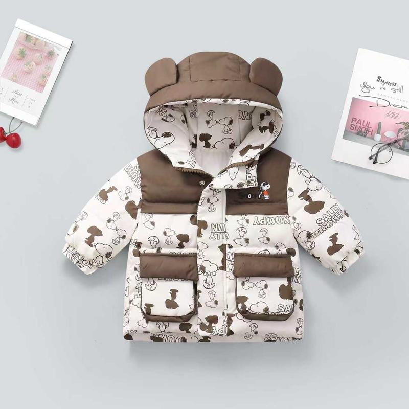 GẠO.BABY Áo khoác chó SNOOPY 3 màu siêu ấm áp cho bé by GẠO BABY