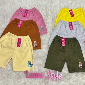 Short pants unisex murah meriah paket 6pcs 30rb untuk anak umur 1-10th