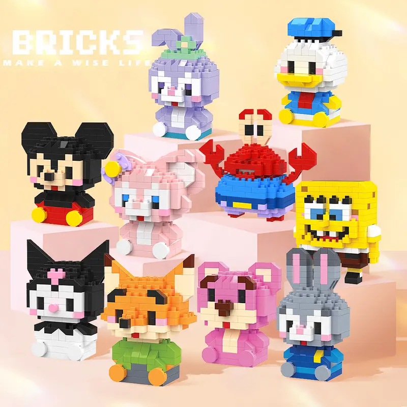 Nano Block Model Kartun Building Blok Mainan Balok Susun DIY Bricks Mini Toys 2