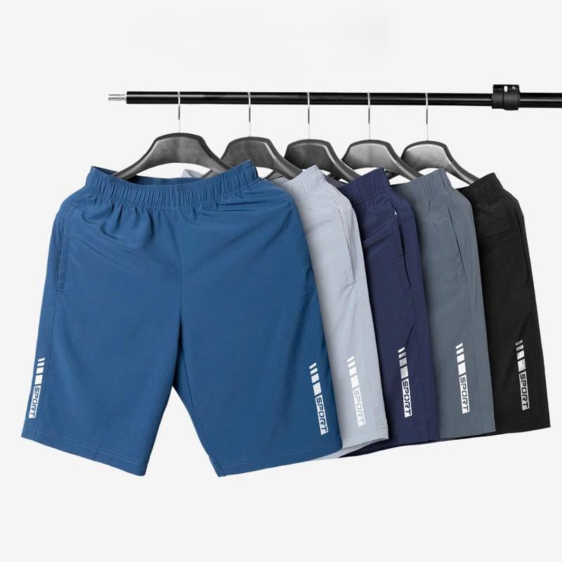  COMBO 5 Quần Short Nam Thể Thao Vải Gió Thoáng Khí Cạp Chun Dây Rút Điều Chỉnh Thoải Mái 
