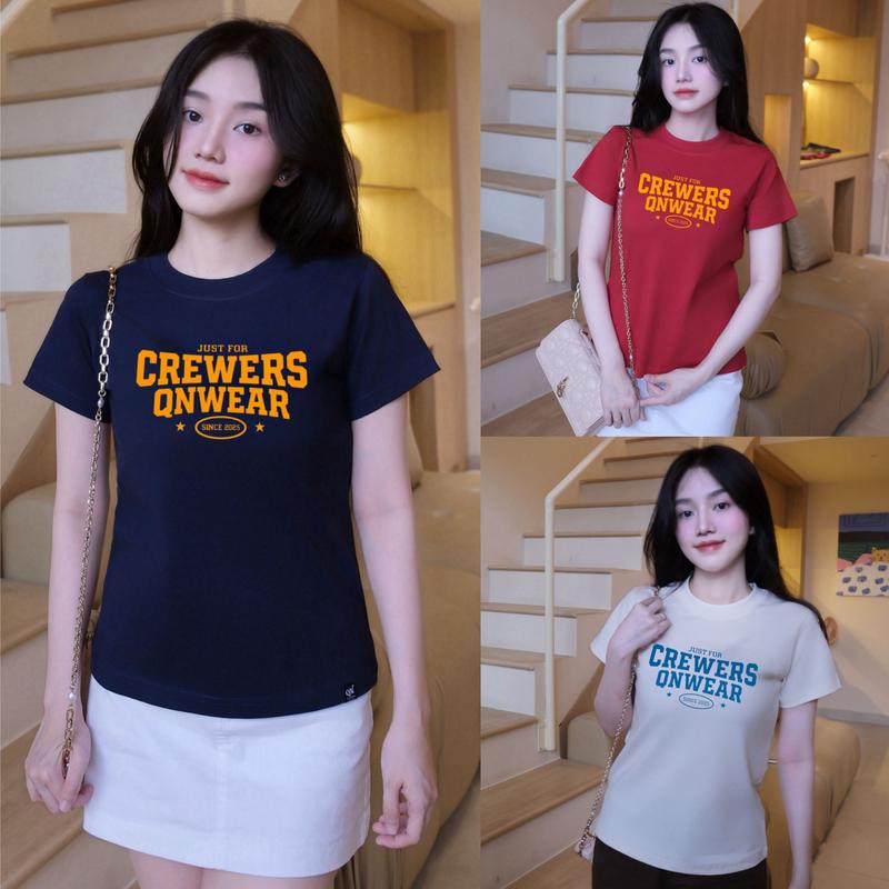   Hàng Mới   Áo thun Babytee Crewers Hack Dáng - Premium Cotton - 250gsm 