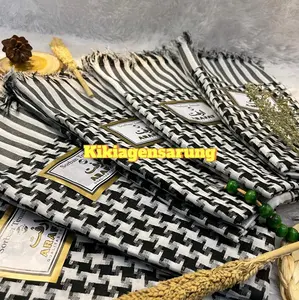 SORBAN TENUN ARAFAT MOTIF JAGUNG OLEH OLEH HAJI UMRAH SORBAN PALESTINE sorban  gus syal  pria palestina