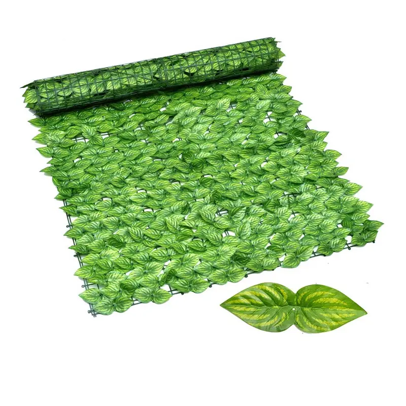 Rumput Dinding Ukuran 100*300CM /Daun Dollar Plastik Sintetis Vertical Garden / hiasan Cafe Alami/ pernikahan /import /artificial / hiasan Hijau Semangka Tanaman 7