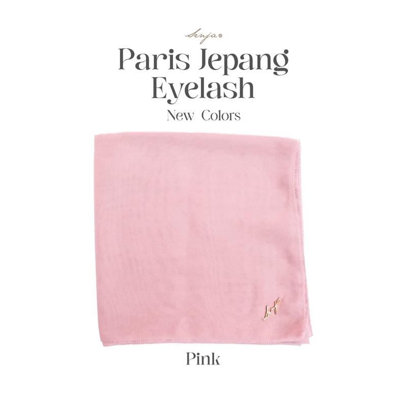 senja.id paris jepang eyelash Kerudung Nyaman / Muslim / Gold / Jilbab Basic / Segi / Square / Lembut / Instan / Voal / Merah / Empat 2