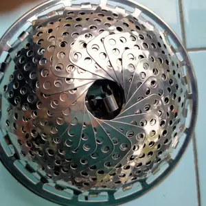 Alat Kukusan Stainless Serbaguna Ukuran 12.5cm x 22.5cm Mekar Steamer Panci Kukus Stainless Lipat Flexible Bunga