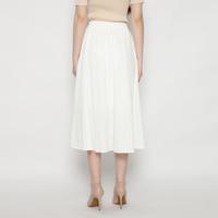 Gambar MINEOLA Ivory Breeze Cotton Midi Skirt (Rok Wanita Katun Midi Putih) - White / Putih dari MINEOLA FASHION OFFICIAL SHOP Kota Administrasi Jakarta Selatan 4 Tokopedia