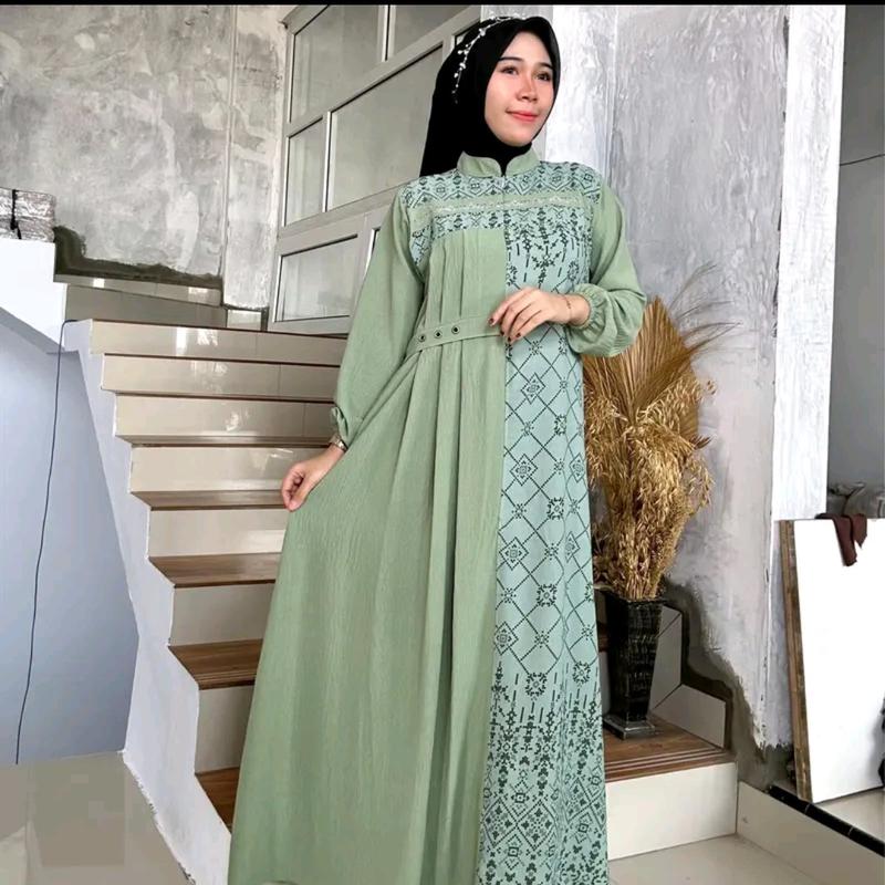 gamis tsabina cringkle airflow motif 1