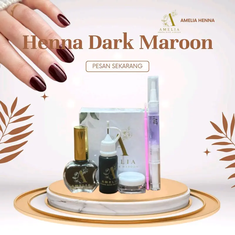 NAIL HENNA DARK MARON AMELIA 1