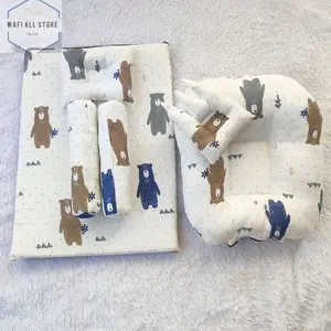 1 Set sofa bayi dan kasur bayi newborn multifungsi promo perlengkapan bayi termurah Karakter Gray Empuk