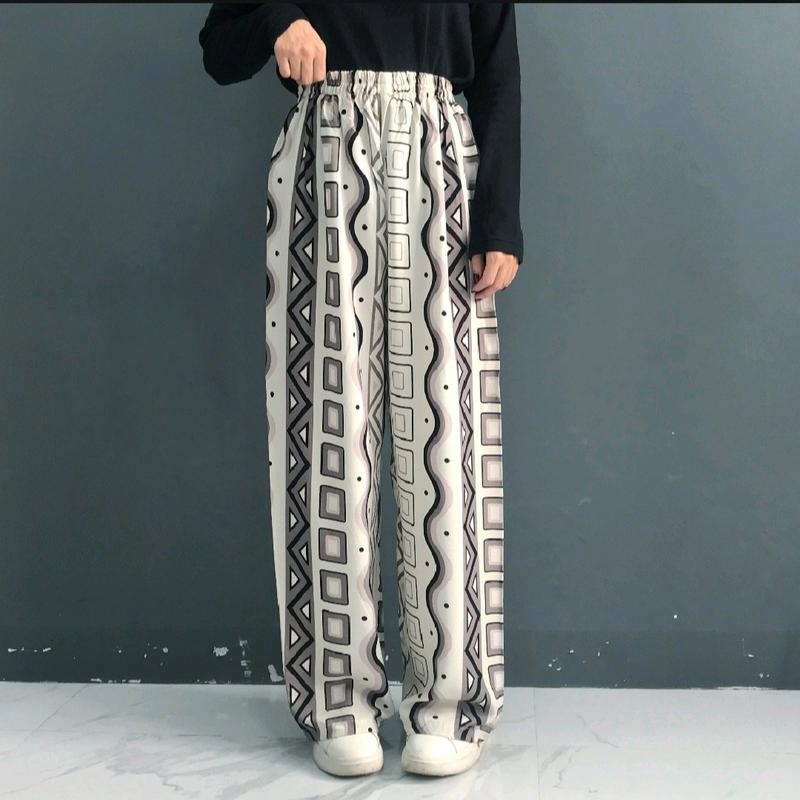 CELANA KULOT RAYON CELANA WANITA CELANA kulot MOTIF SANTAI Nyaman 4