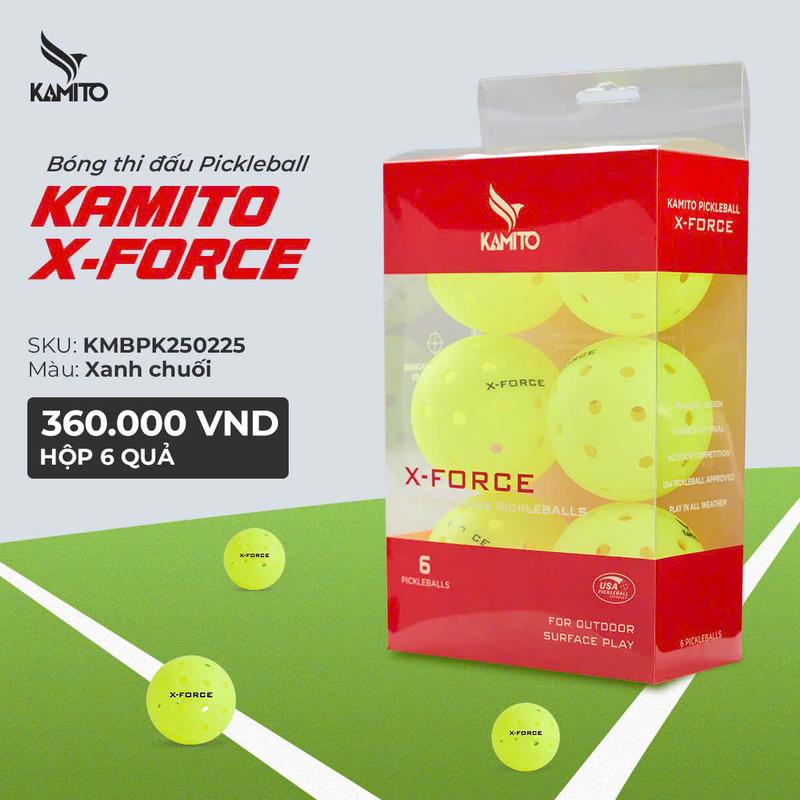 Bóng Thi Đấu Pickleball Kamito X-Force (hộp 6 quả) - Bóng Pickerball, Quả Bóng Pickerball