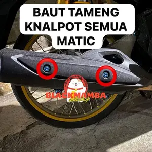(harga satuan) Baut tameng knalpot vario 125/150 beat mio pcx nmax titanium / baut tameng knalpot titanium